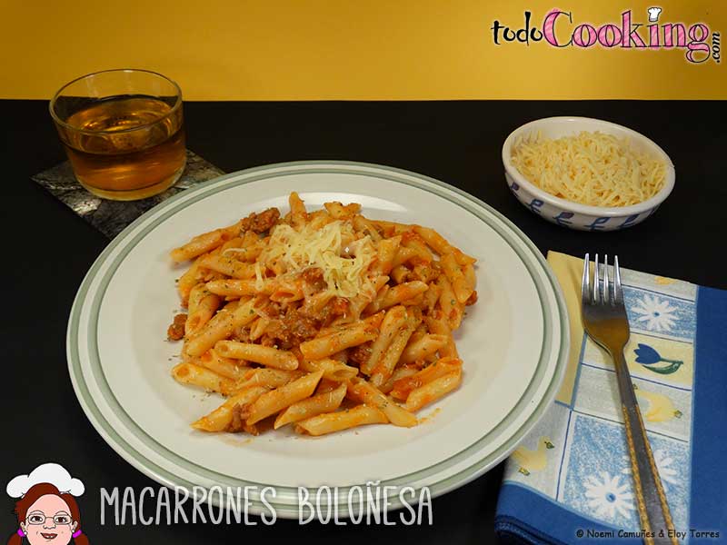 Macarrones Boloñesa