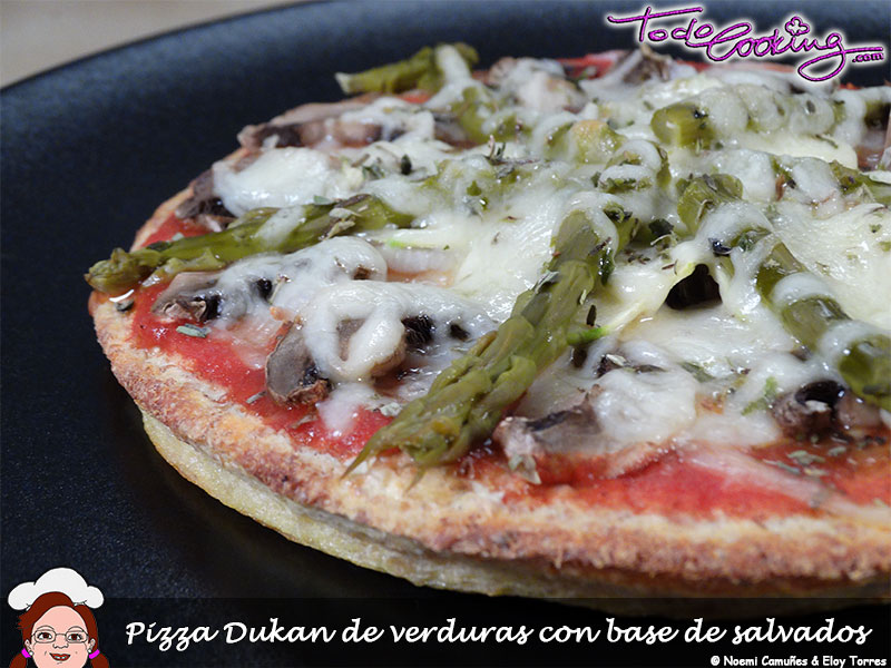 Pizza con verduras Dukan