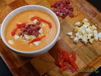Salmorejo cordobes tradicional receta terminada