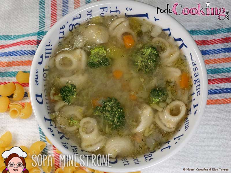Sopa-Minestrone cocina italiana