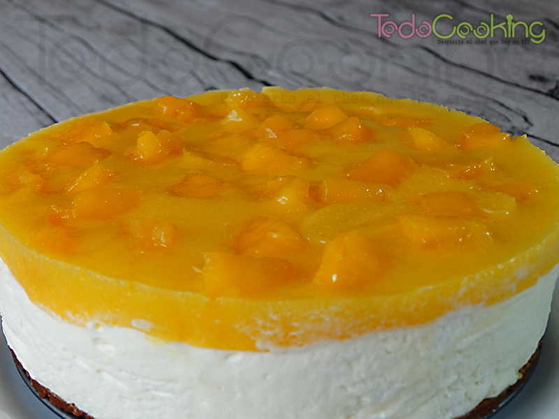 Cheesecake de mango - tarta de queso mango