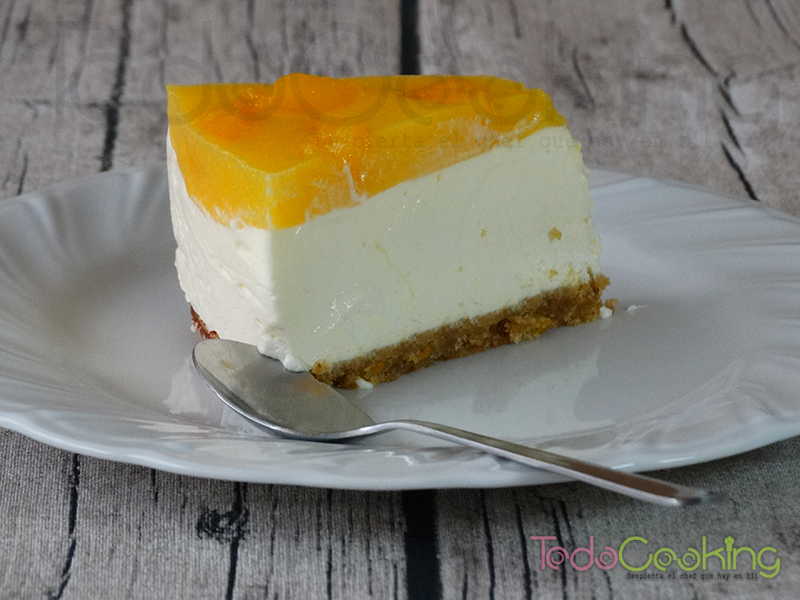 Cheesecake de mango - tarta de queso mango