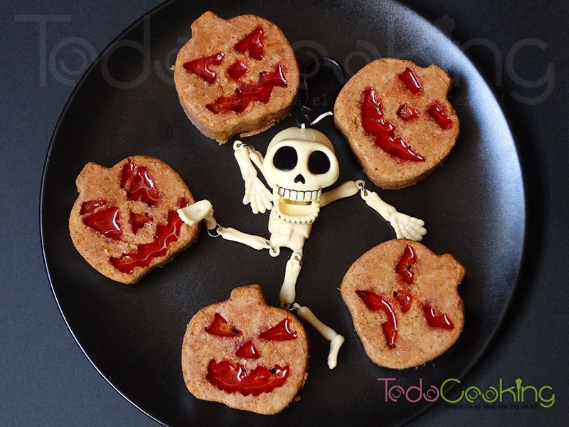 Mini Bizcochos de calabaza Hallooween