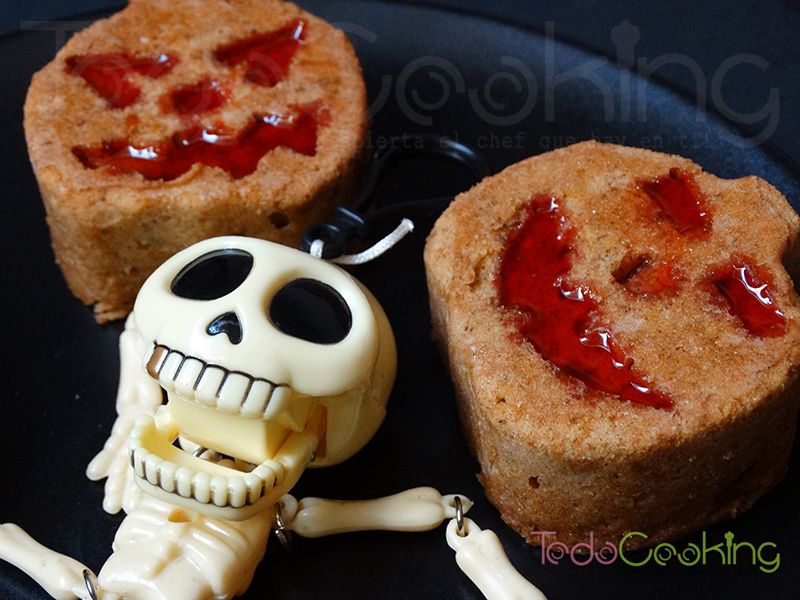 Mini Bizcochos de calabaza Hallooween