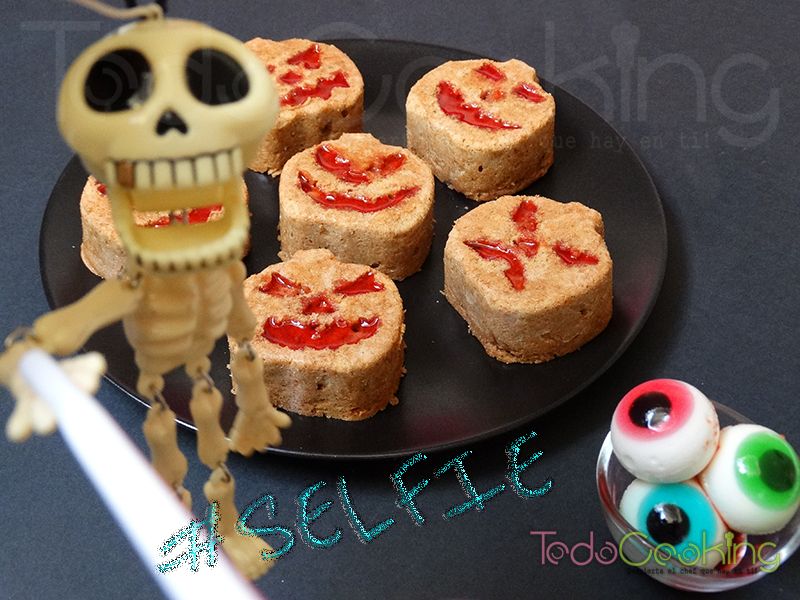 Mini Bizcochos de calabaza Hallooween