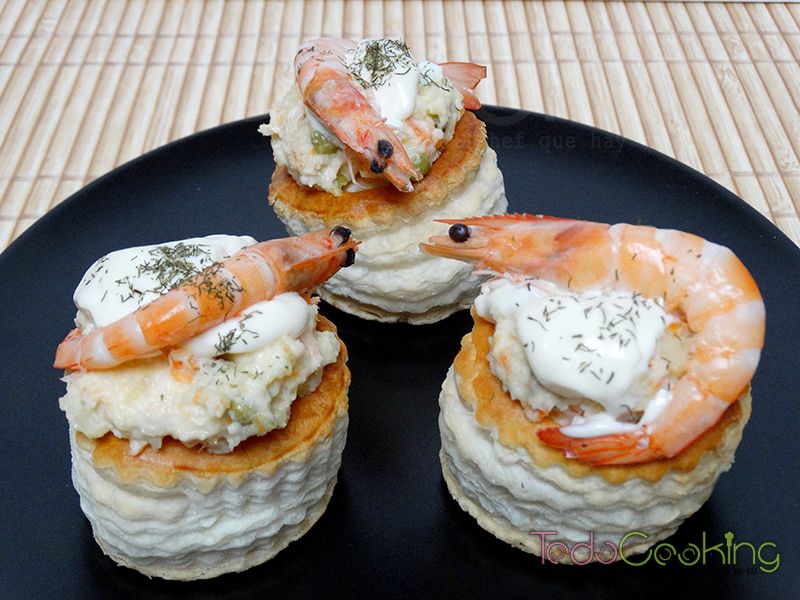 Volovanes de ensaladilla