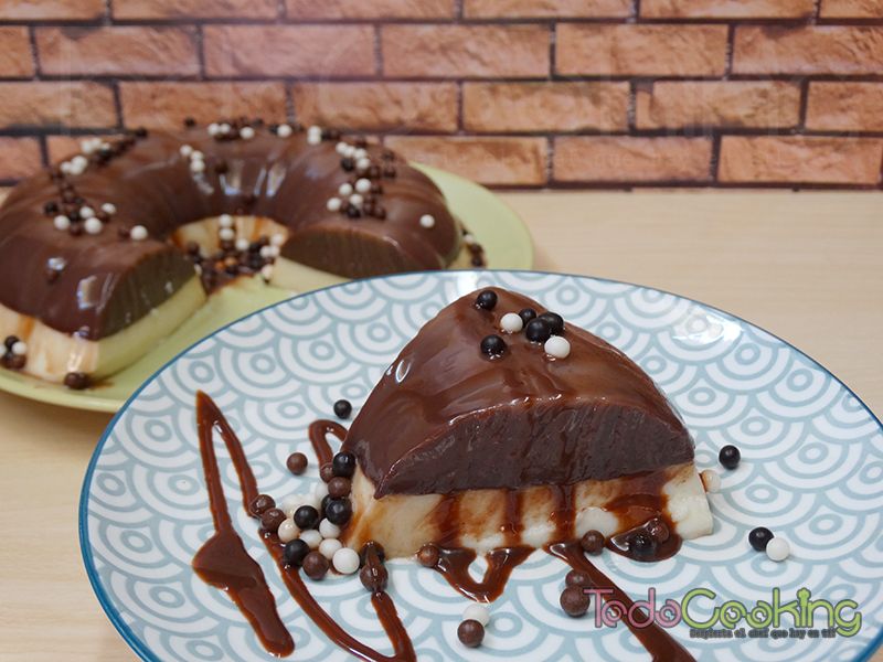 Gelatina de Nutella y queso philadelphia