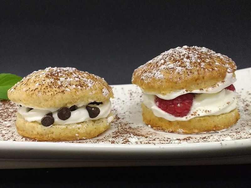 Scones de frambuesa y pepitas choco