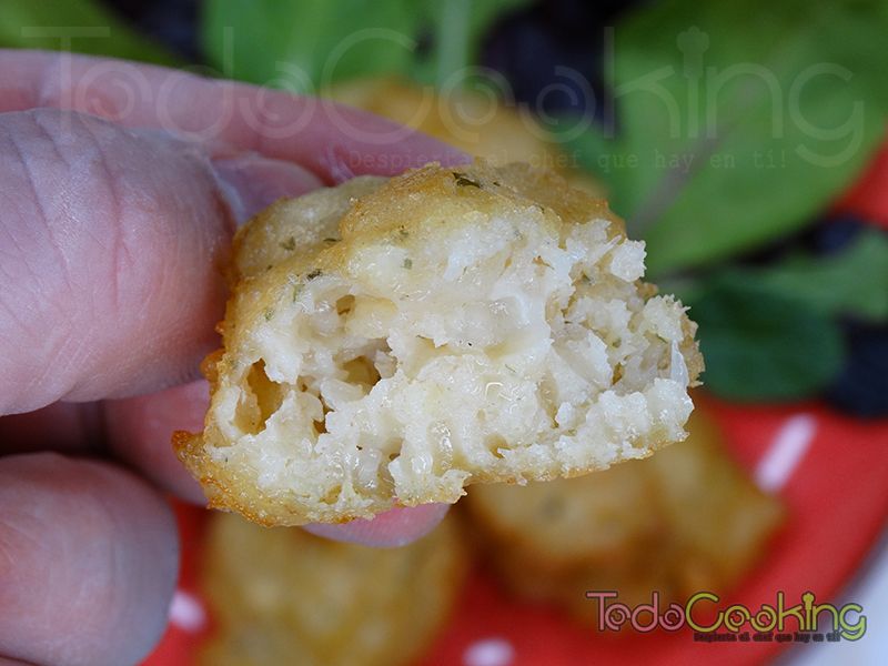 Buñuelos de bacalao sin huevo
