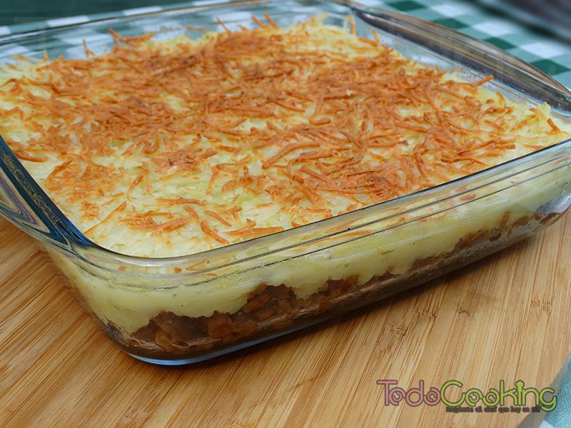 Pastel de carne con verduras