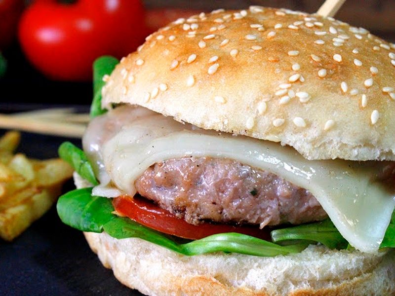 hamburguesas de ternera aliñadas