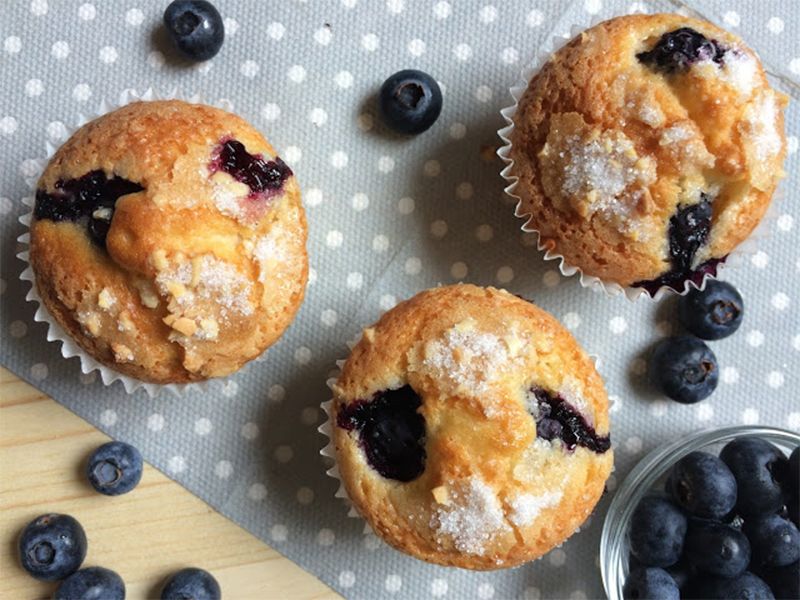 Muffins de arándanos