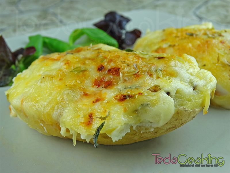 patatas gratinadas con pollo