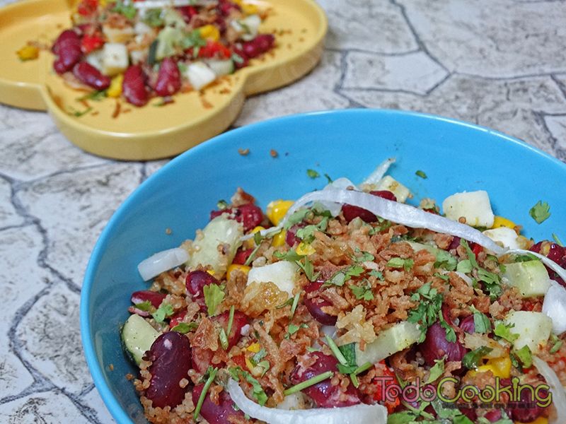 Ensalada de alubias rojas y quinoa
