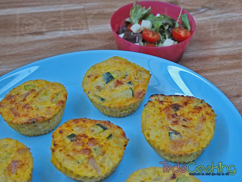 Muffins de huevo con calabacín