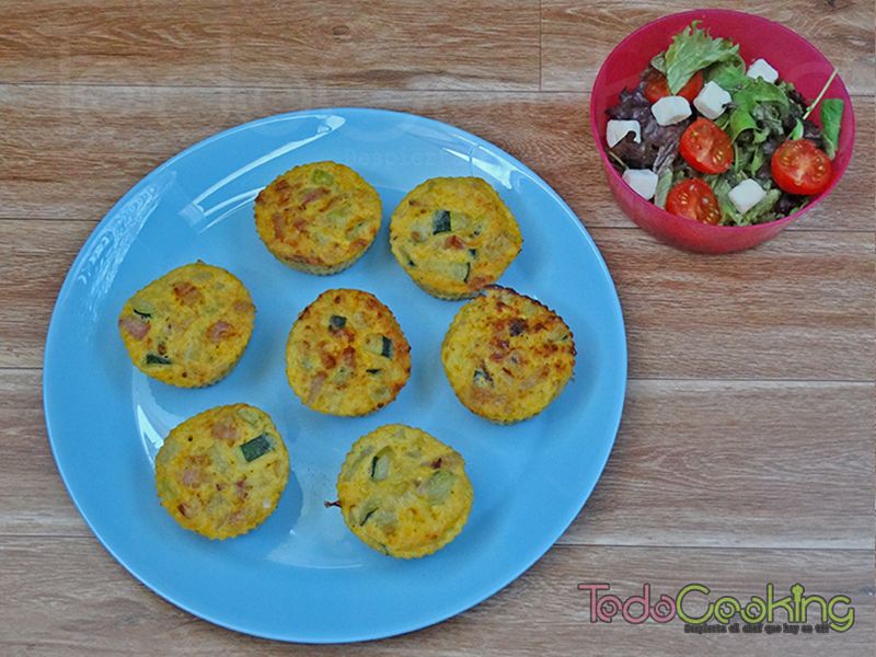 Muffins de huevo con calabacín