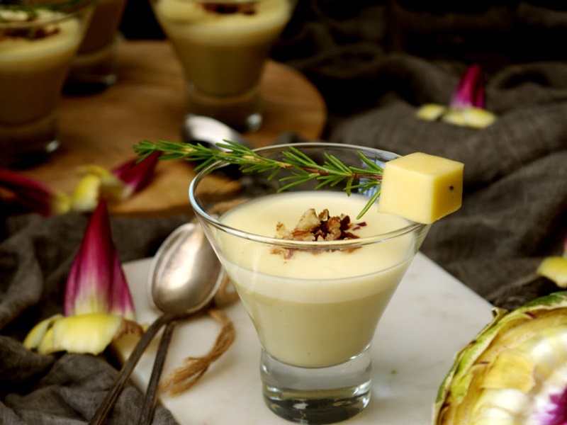 recetas fáciles de entrantes y primeros - crema de alcachofas