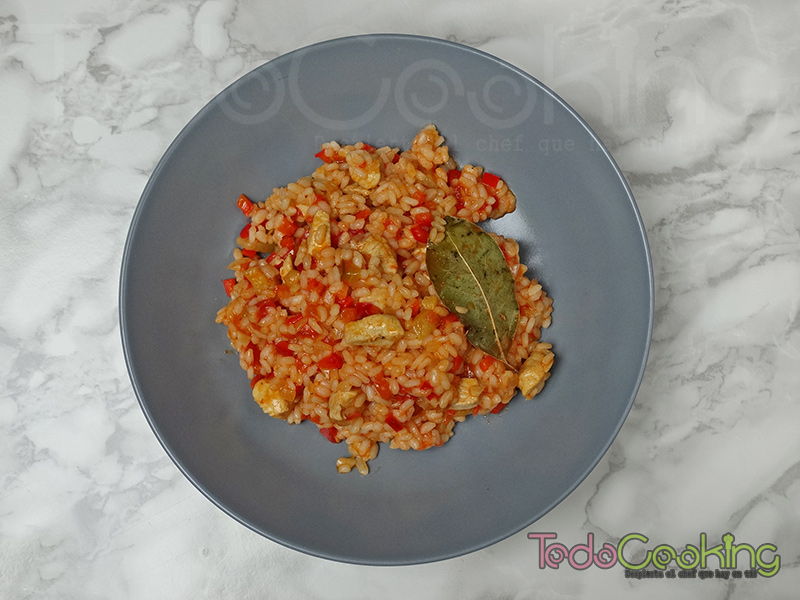 Arroz de pisto con pollo 01