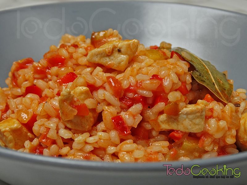 Arroz de pisto con pollo 04