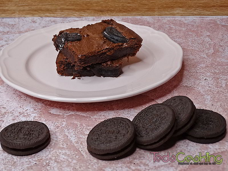 Brownie de chocolate con Oreo 02