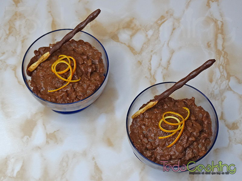 Crema de arroz con chocolate a la naranja 01