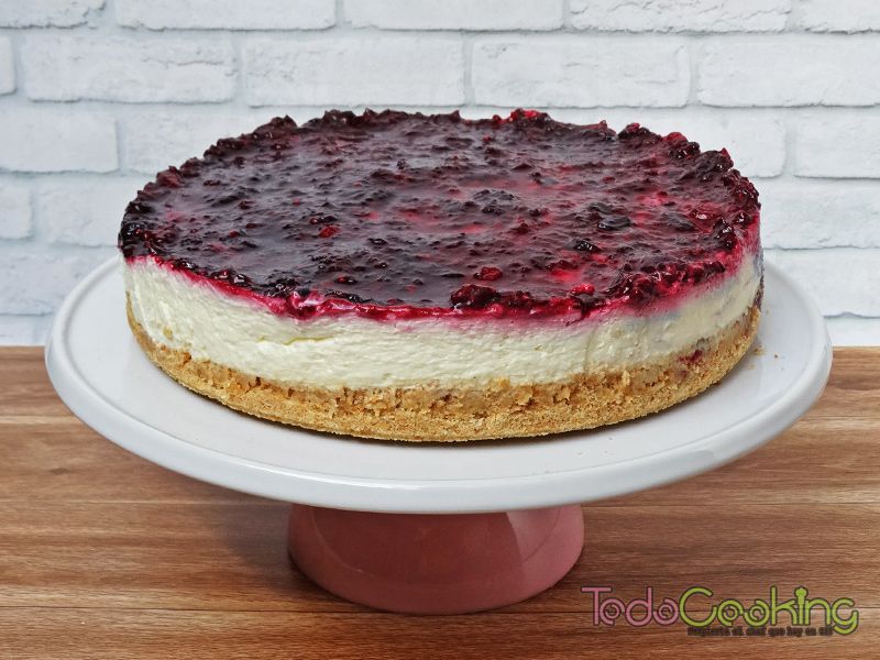 Tarta de queso y frutos rojos