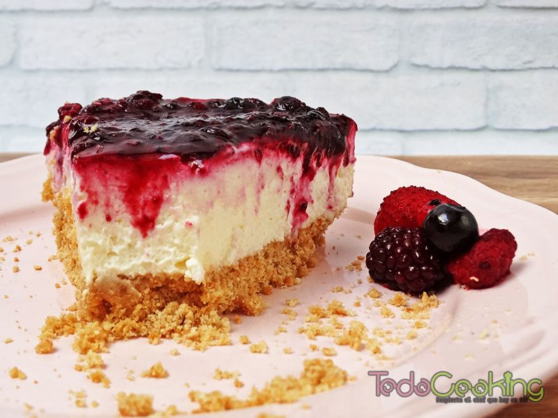 Tarta de queso y frutos rojos