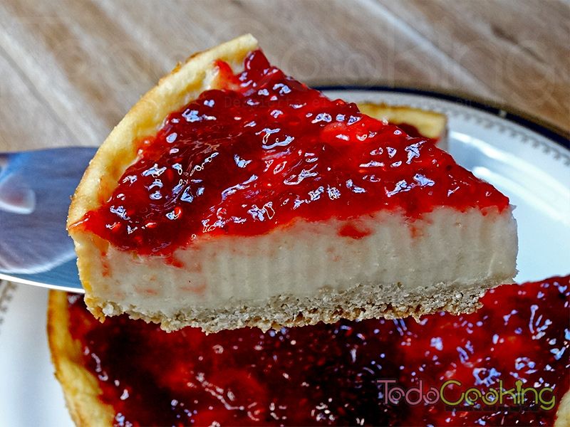 Cheesecake vegana con frambuesas 03