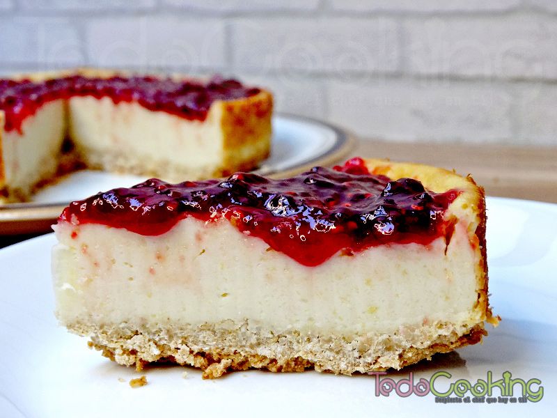 Cheesecake vegana con frambuesas 04