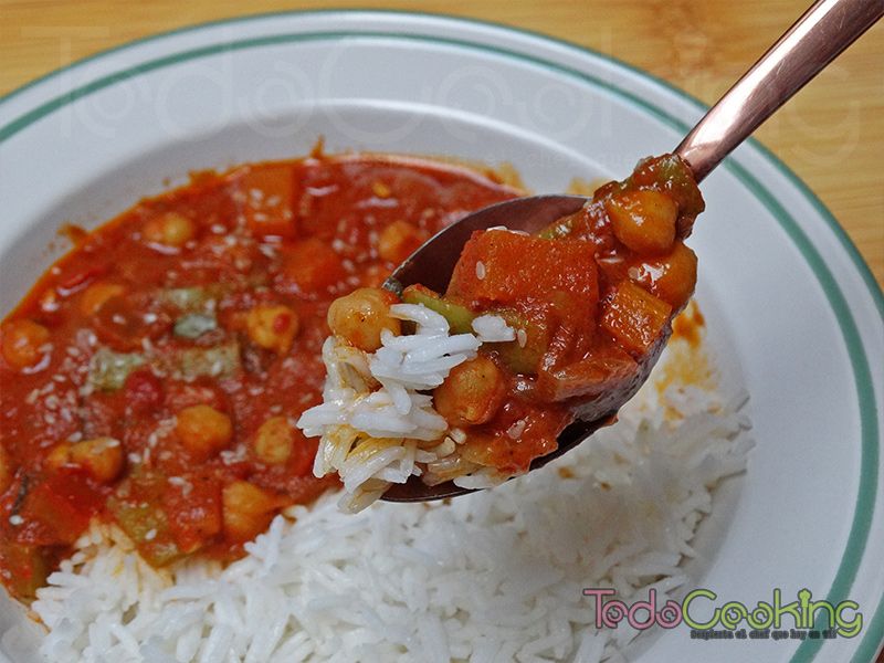 Curry Thai de garbanzos con calabaza 02