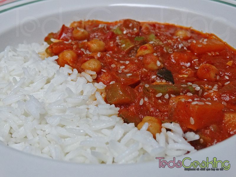 Curry Thai de garbanzos con calabaza 03