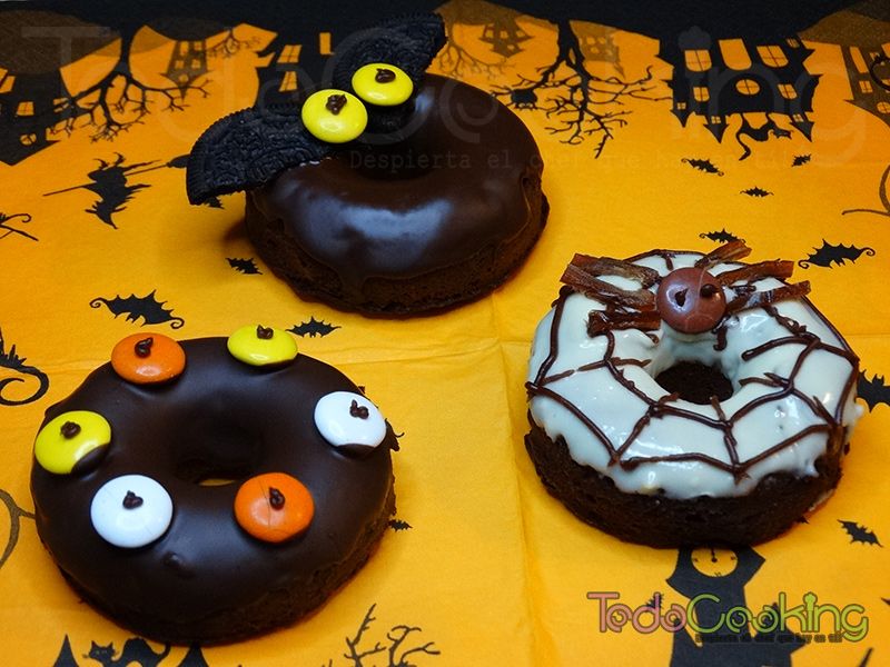 Donuts de Chocolate saludables Halloween