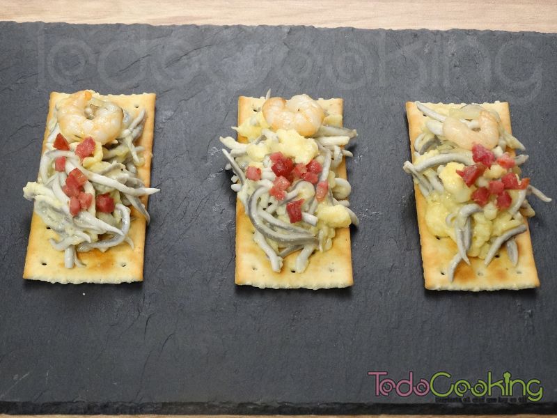 Revuelto de Gulas con Gambas y Jamon 02