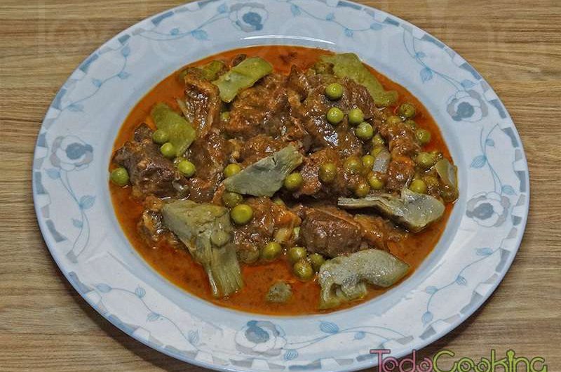 Ternera con verduras. Receta divertida y rápida!