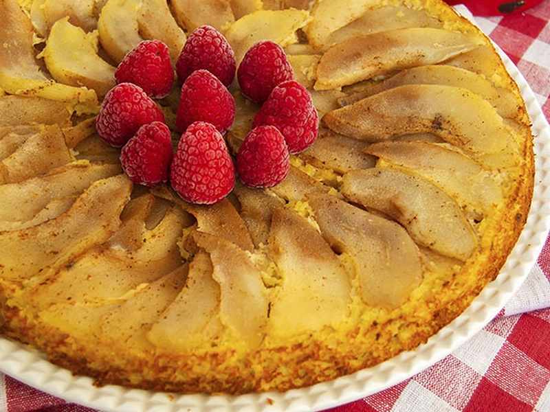 Tartadeperasaludable. recetas de postres saludables sin azúcar