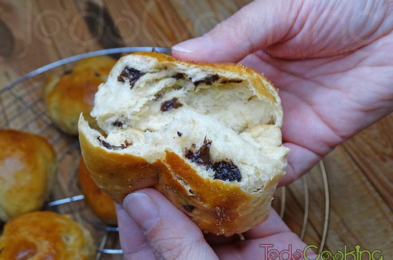 Doowaps caseros, esponjosos bollitos con pepitas de chocolate