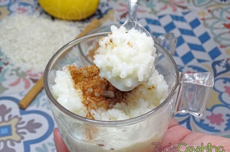 Arroz con leche en el microondas 