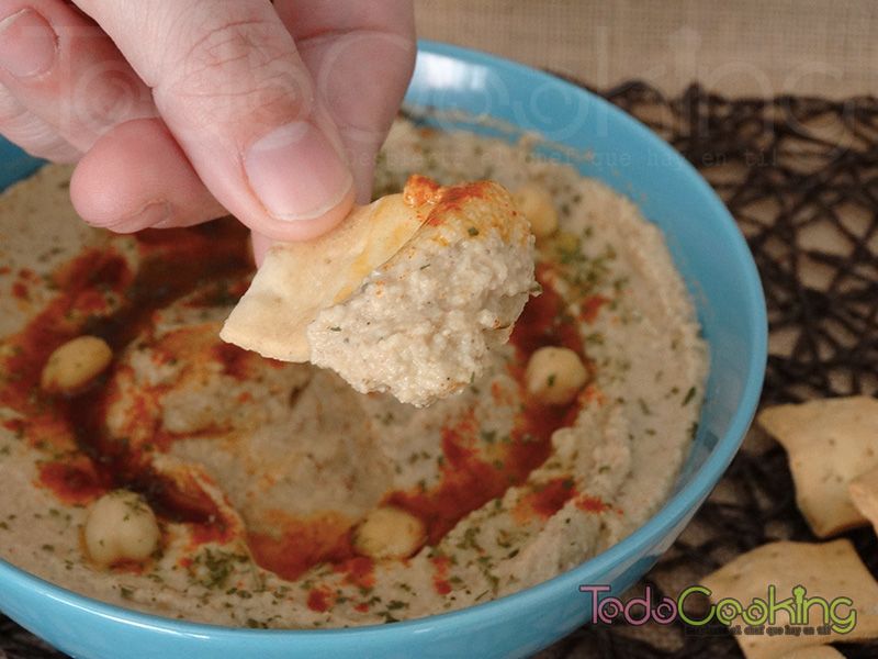 snacks frescos equilibrados hummus