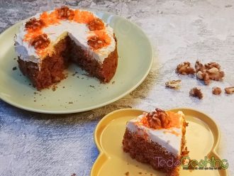 Carrot cake Tarta de zanahoria en microondas 03