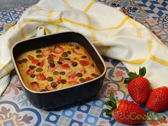 Avena horneada con fresas y chips de chocolate 03