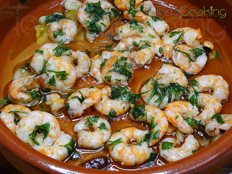 Gambas al ajillo en microondas 04