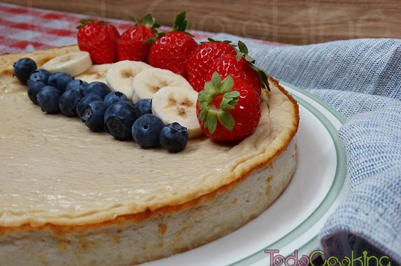 Tarta de plátano y yogur