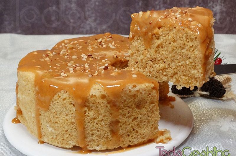 Bizcocho de turrón saludable sin azúcar en 5 minutos