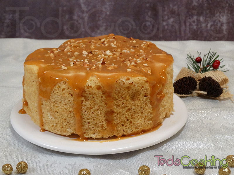 Bizcocho de turrón saludable en el microondas 05