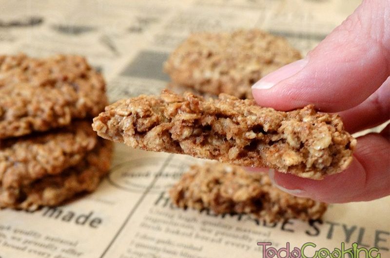 Galletas de avena caseras con canela en freidora de aire
