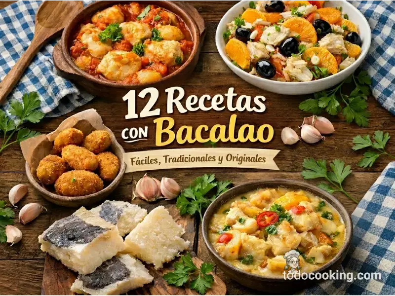 12 recetas con bacalao fáciles, tradicionales y originales