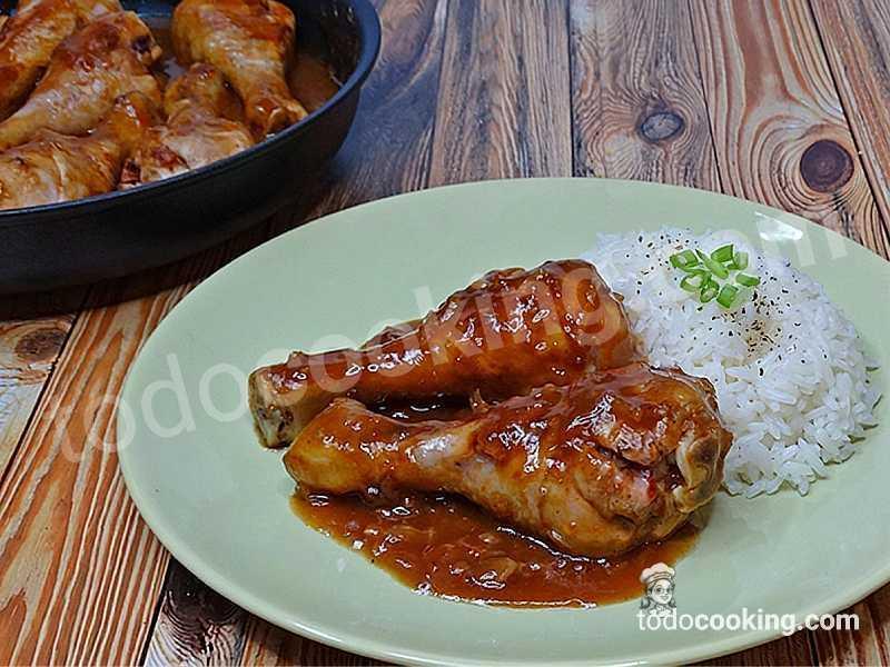 Pollo a la Coca Cola. Receta fácil y rápida en 30 minutos.