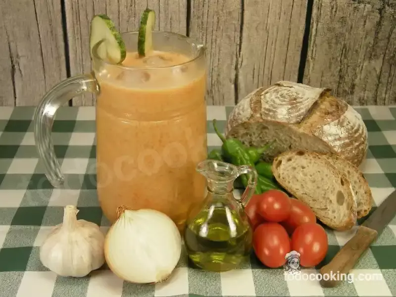 Verduras frescas para preparar gazpacho casero