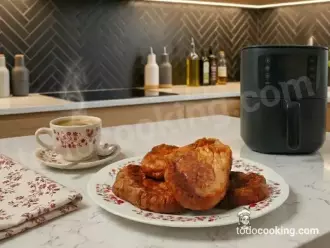 torrijas caseras ligeras listas para servir sin freír