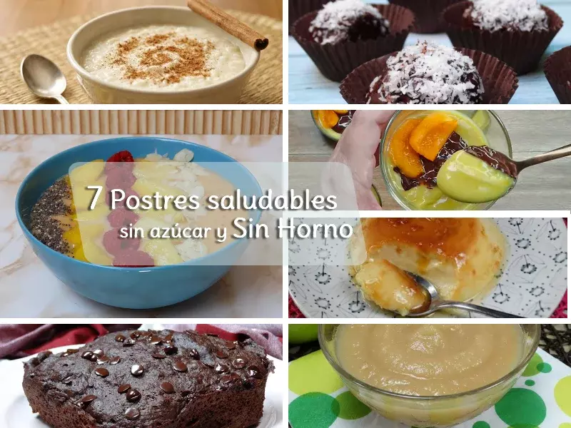 7 Postres saludables sin azúcar (¡y SIN HORNO!)